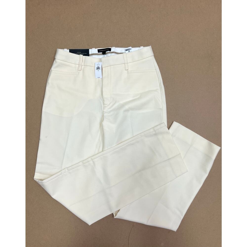 Banana Republic Ivory/Cream‎ Wool Pants Size 8L